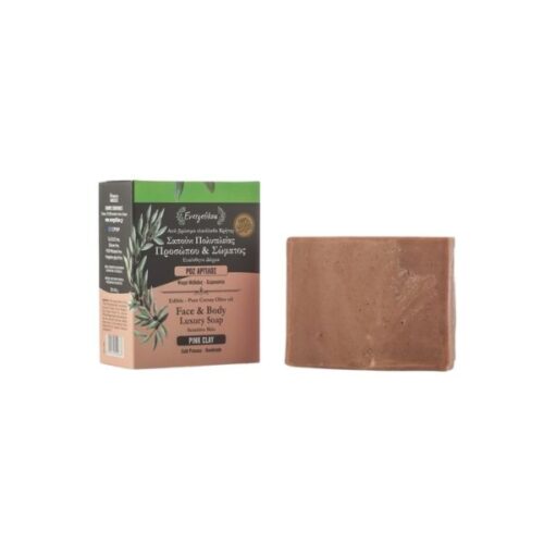 Sapone artigianale all'olio d'oliva e argilla rosa