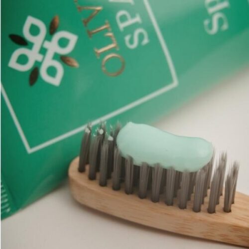 Dentifricio sbiancante con olio di oliva bio e spirulina
