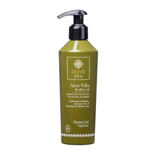 Gel Doccia Rivitalizzante 250ml - con Olio d'Oliva Biologico, Aloe Vera Biologica e Estratto di Tè Verde