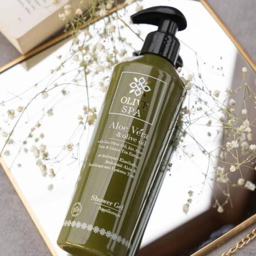 Gel Doccia Rivitalizzante 250ml - con Olio d'Oliva Biologico, Aloe Vera Biologica e Estratto di Tè Verde